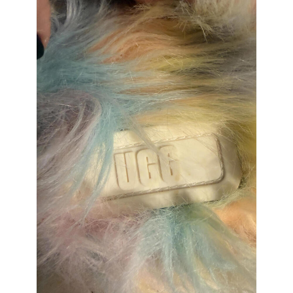 UGG Fluff Yeah Rainbow Disco Platform Sandals. SZ… - image 5